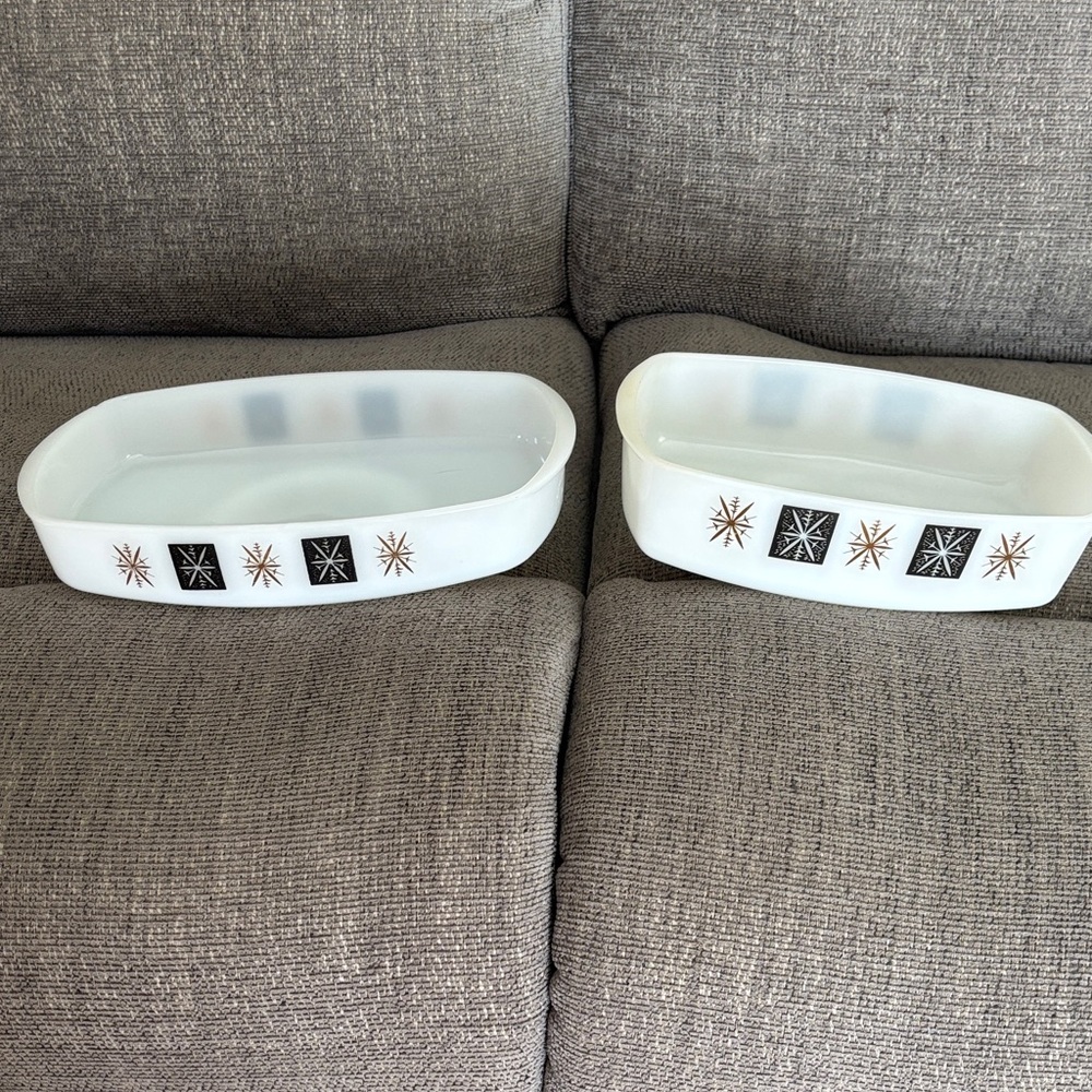 Vintage Starburst Design Bath Trays